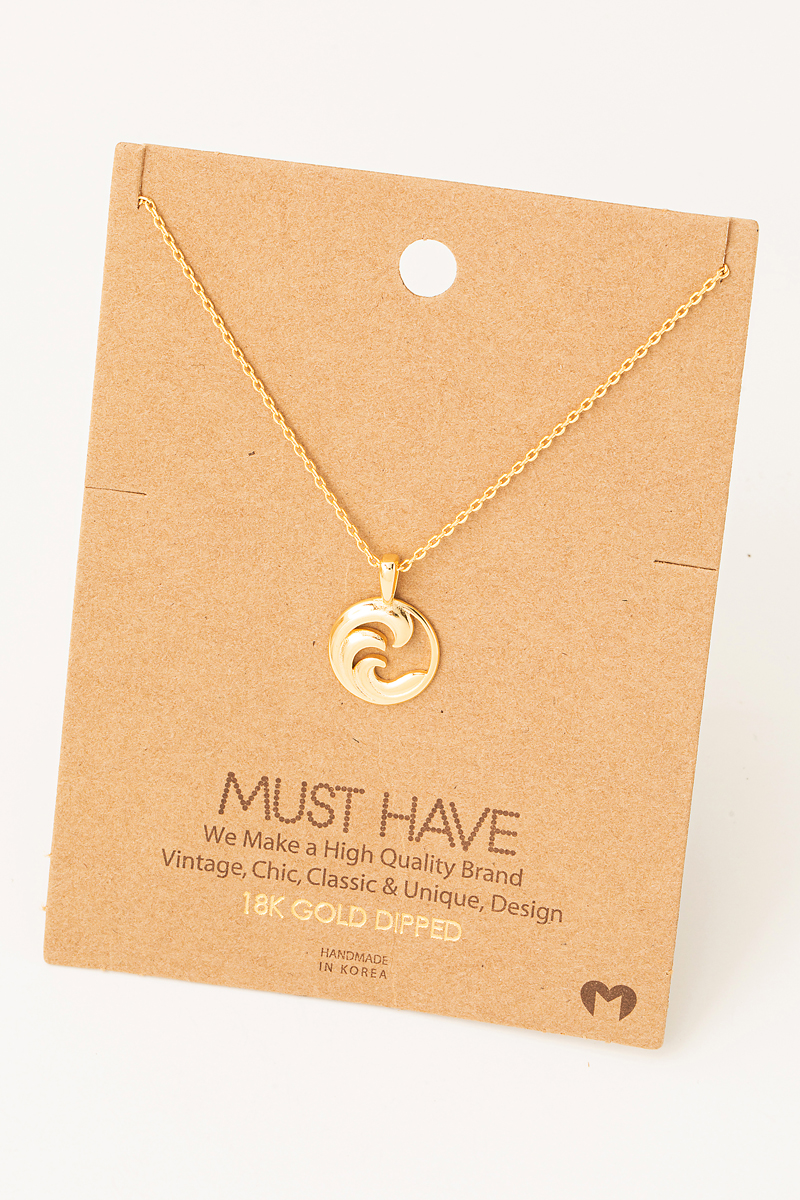 What does a wave necklace represent?