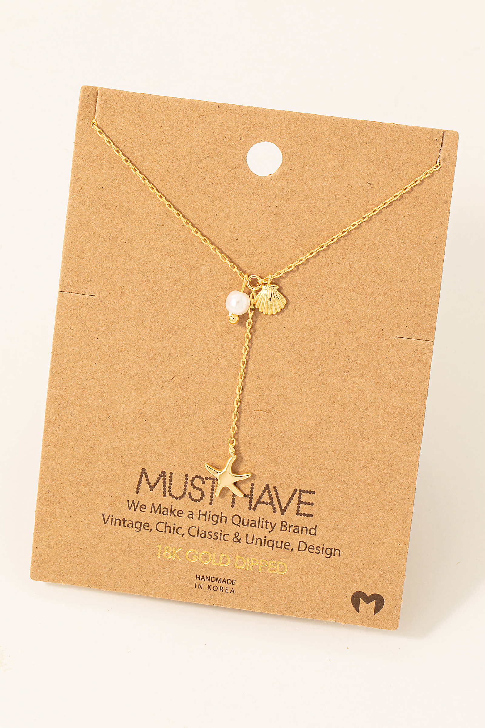 What are shell necklaces made of?
