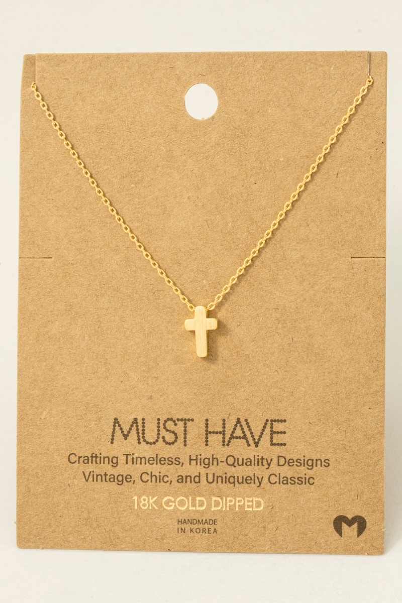 What does a dainty cross necklace mean?