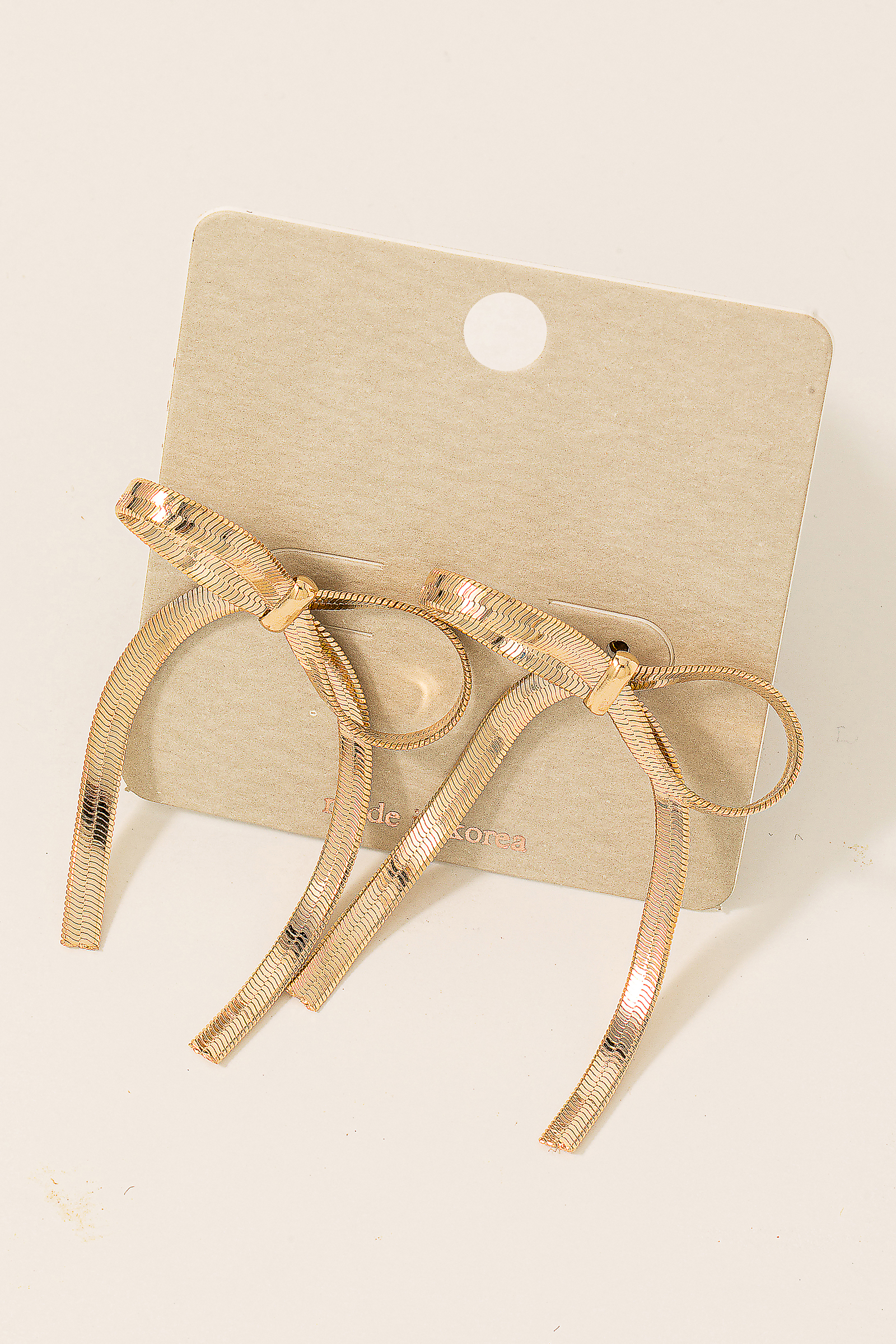 Herringbone Chain Ribbon Bow Earrings Questions & Answers