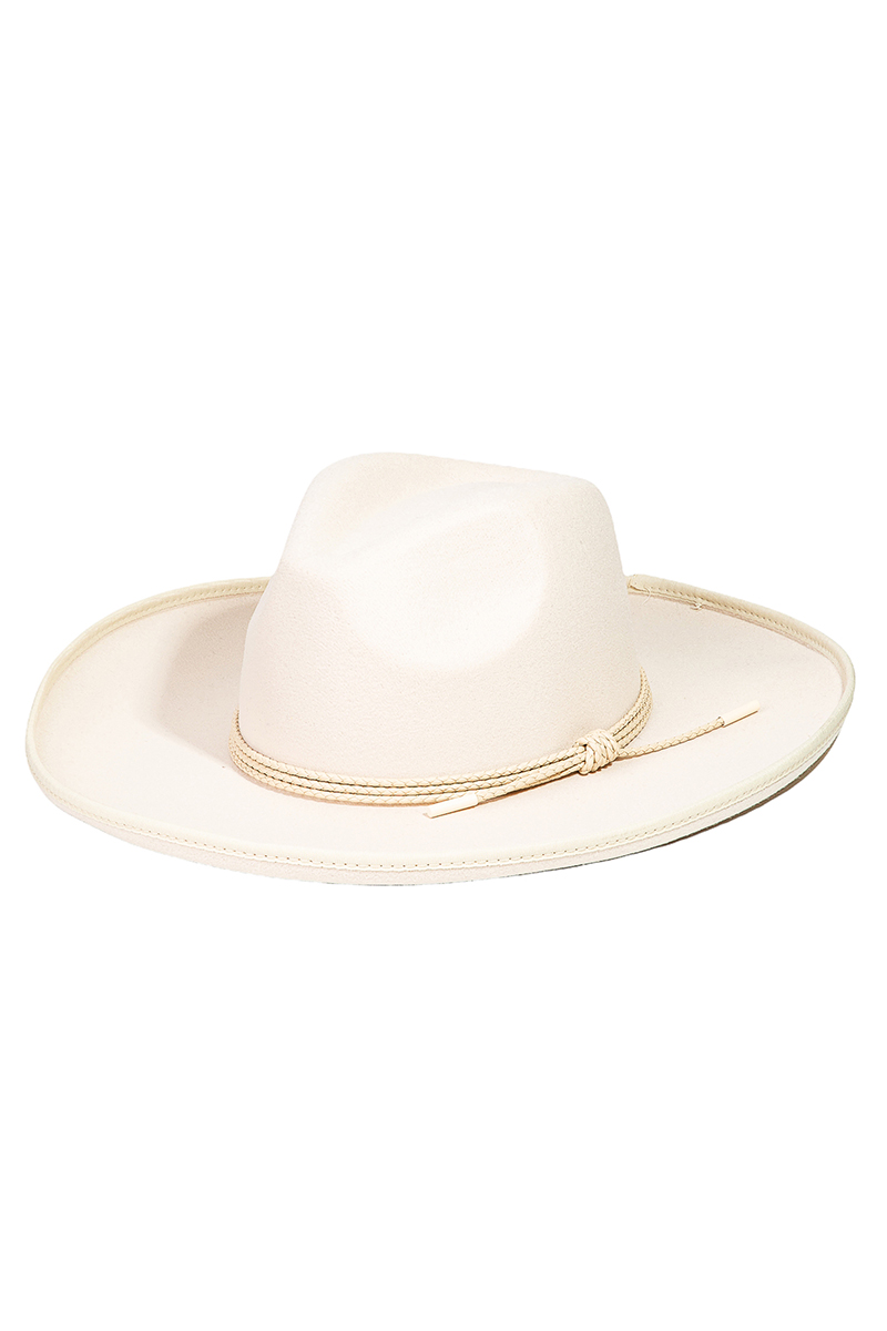 Why do hats have rope on brim?