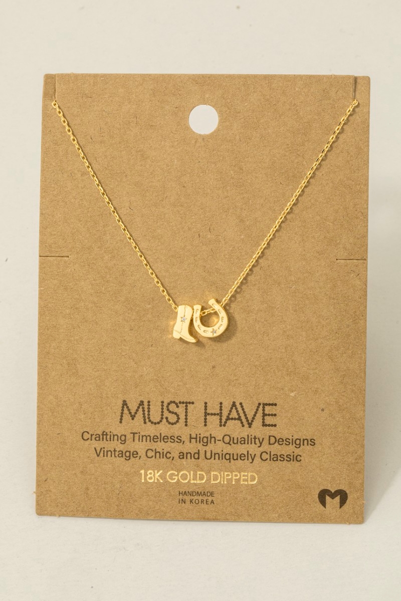 What additional material is used in the necklace?