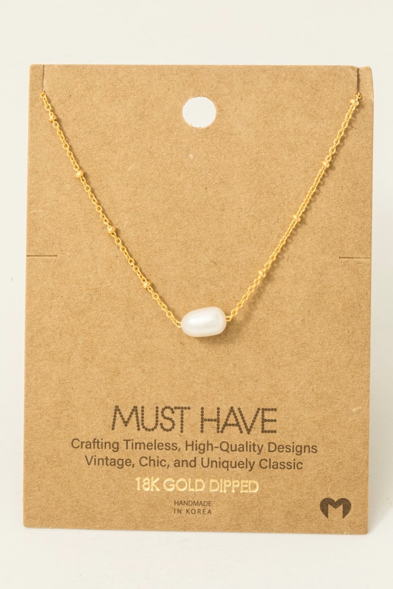 Gold Dipped Pearl Pendant Necklace Questions & Answers