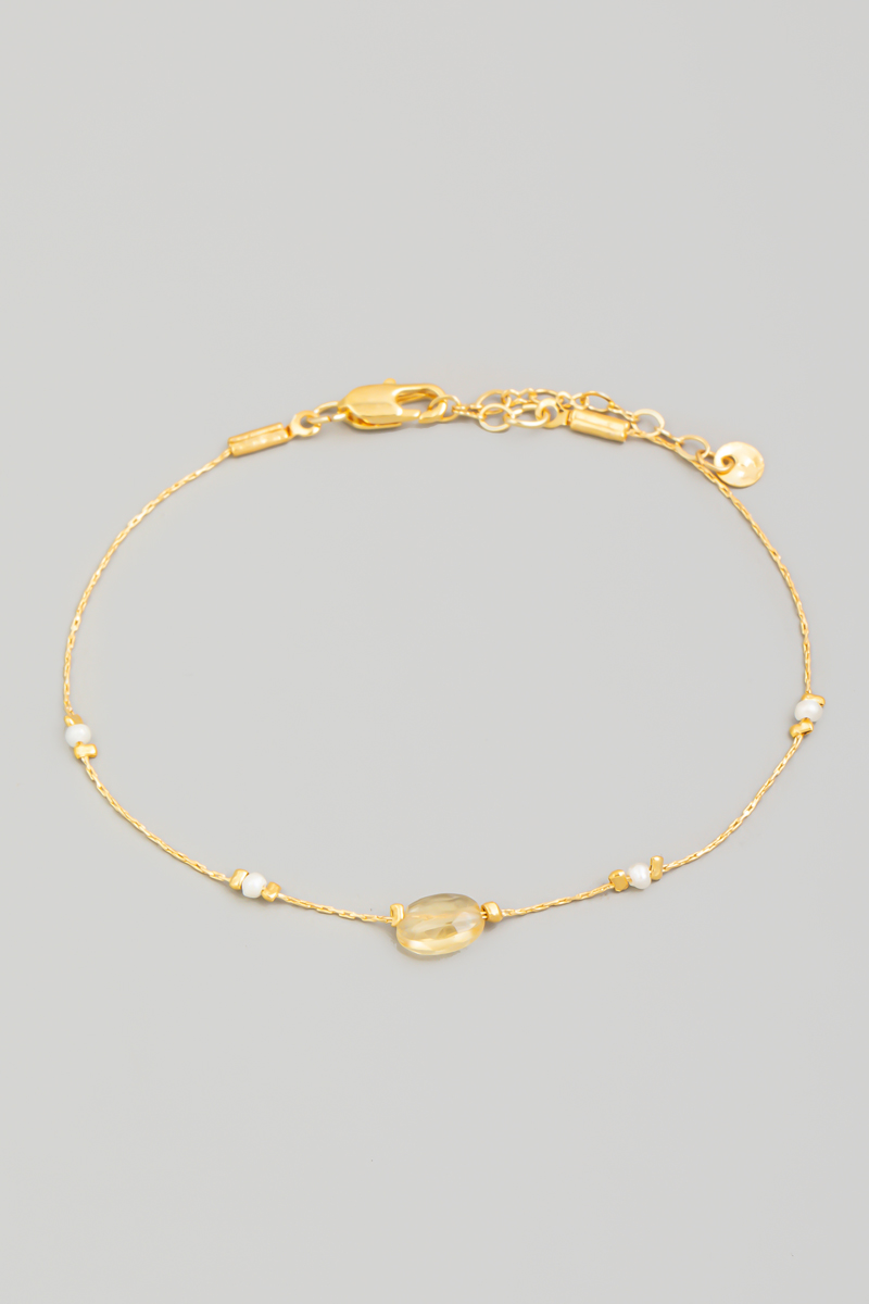 Dainty Chain Stone Charm Bracelet Questions & Answers