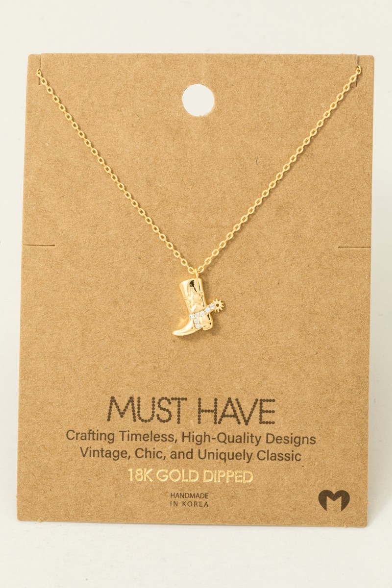 Cowboy Boots Pendant Necklace Questions & Answers