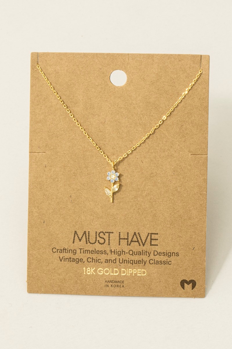 Cz Flower Pendant Necklace Questions & Answers