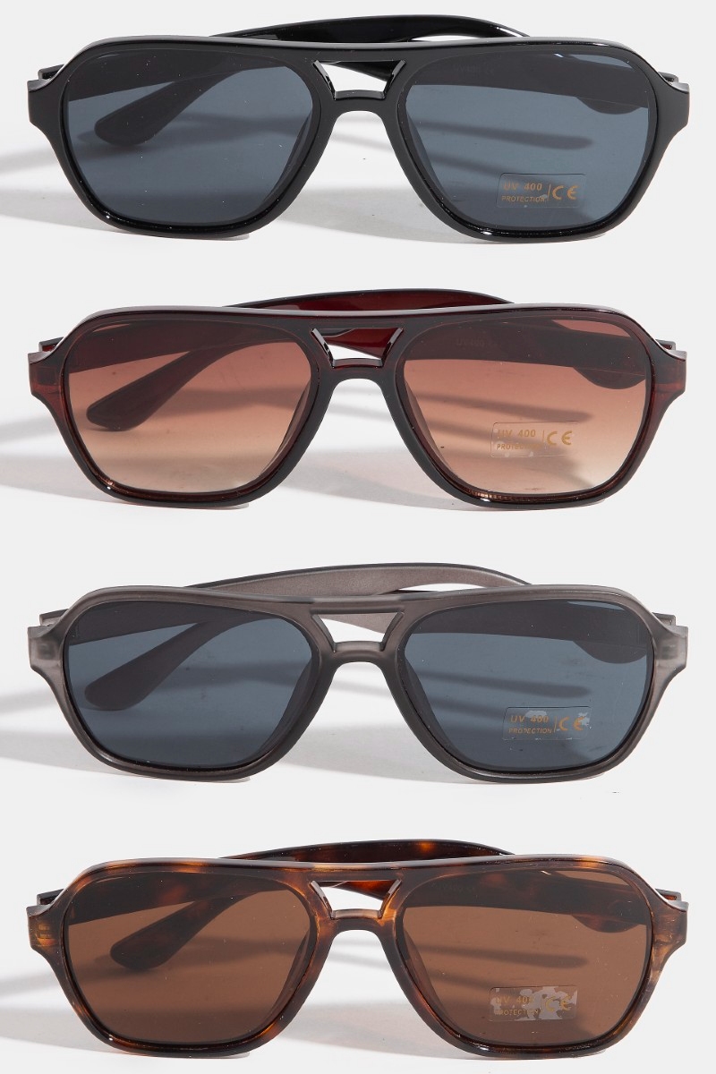 Modern Plastic Aviator Frame Sunglasses Set Questions & Answers