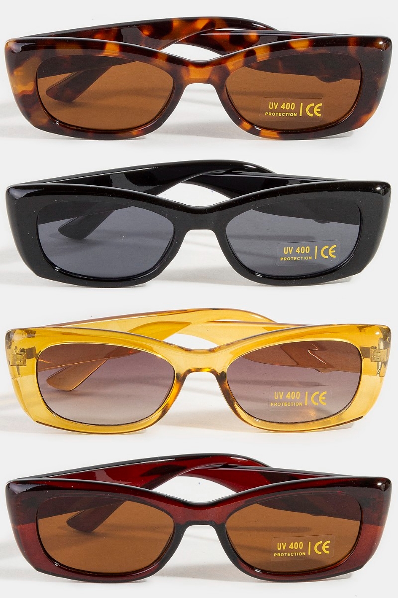 Thick Round Square Rectangle Sunglasses Set Questions & Answers