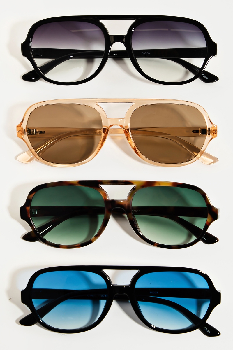 What material are these sunglasses made of?