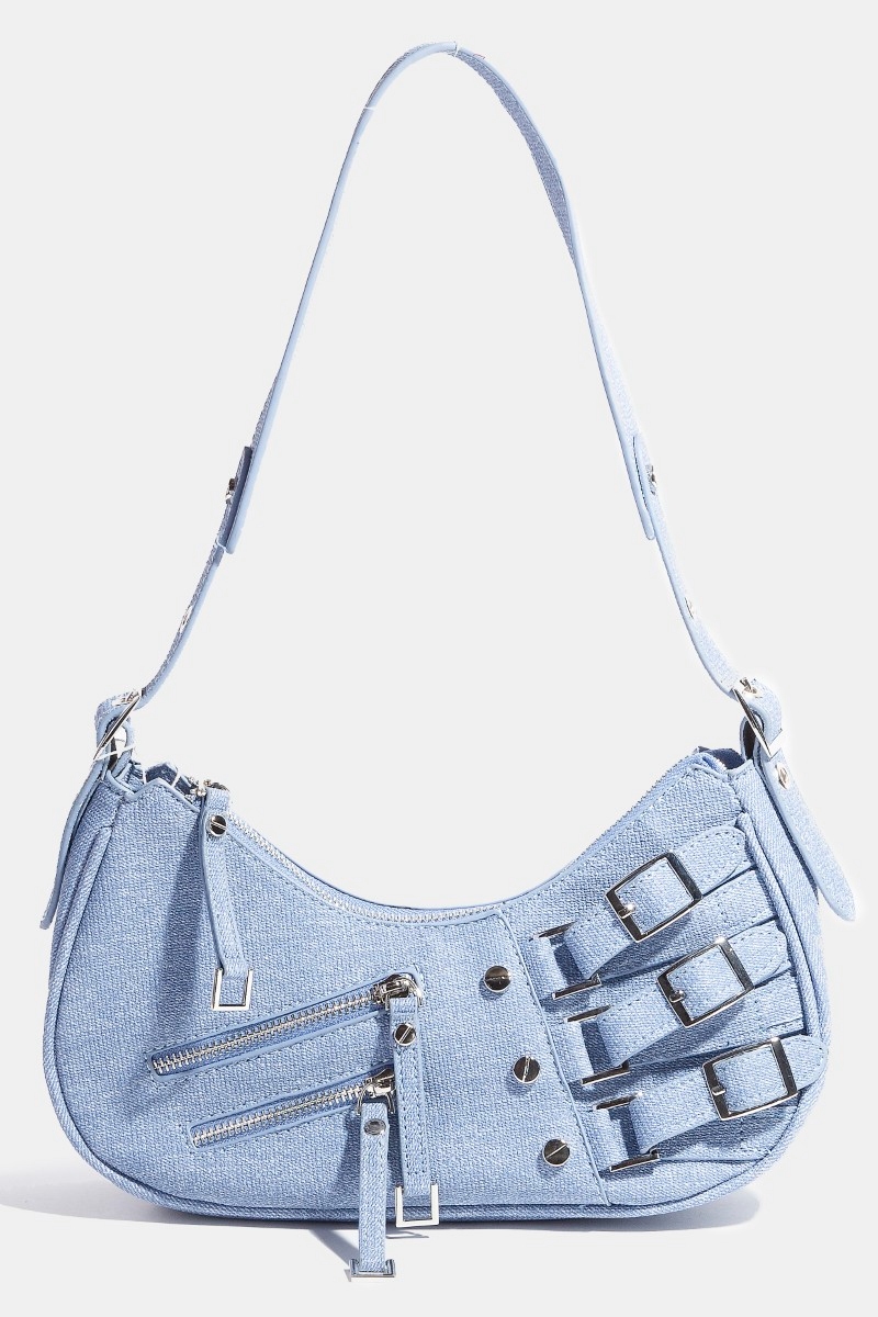 What is the length range of the handle/strap of the shoulder bag?