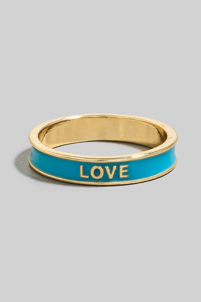 What are enamel rings made of?