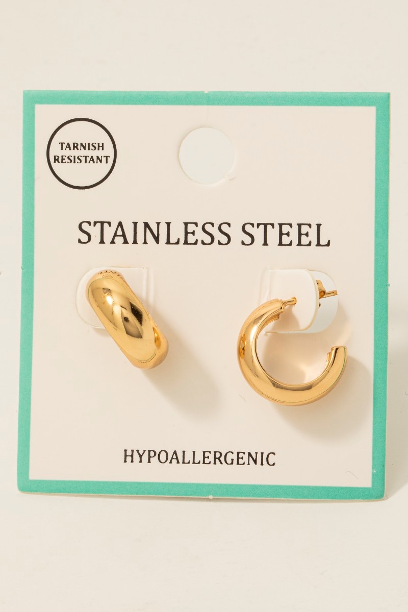 What are the tiny hoop earrings called?