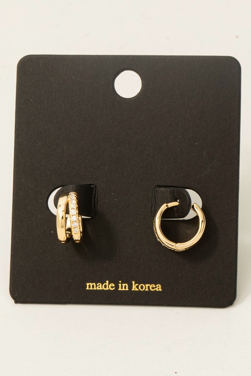 Cz Pave Layered Hinge Hoop Earrings Questions & Answers