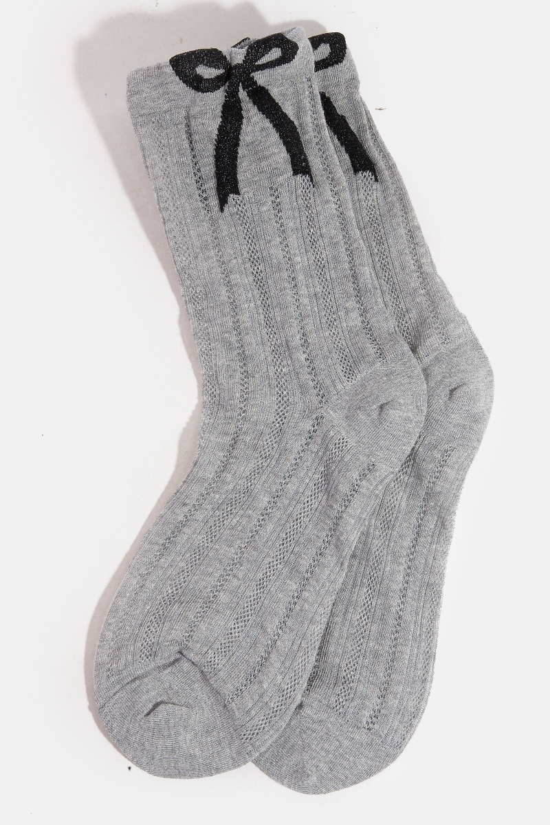 Embroidered Ribbon Bow Socks Questions & Answers