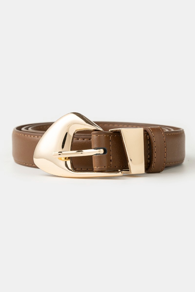 How do you replace a leather belt buckle?