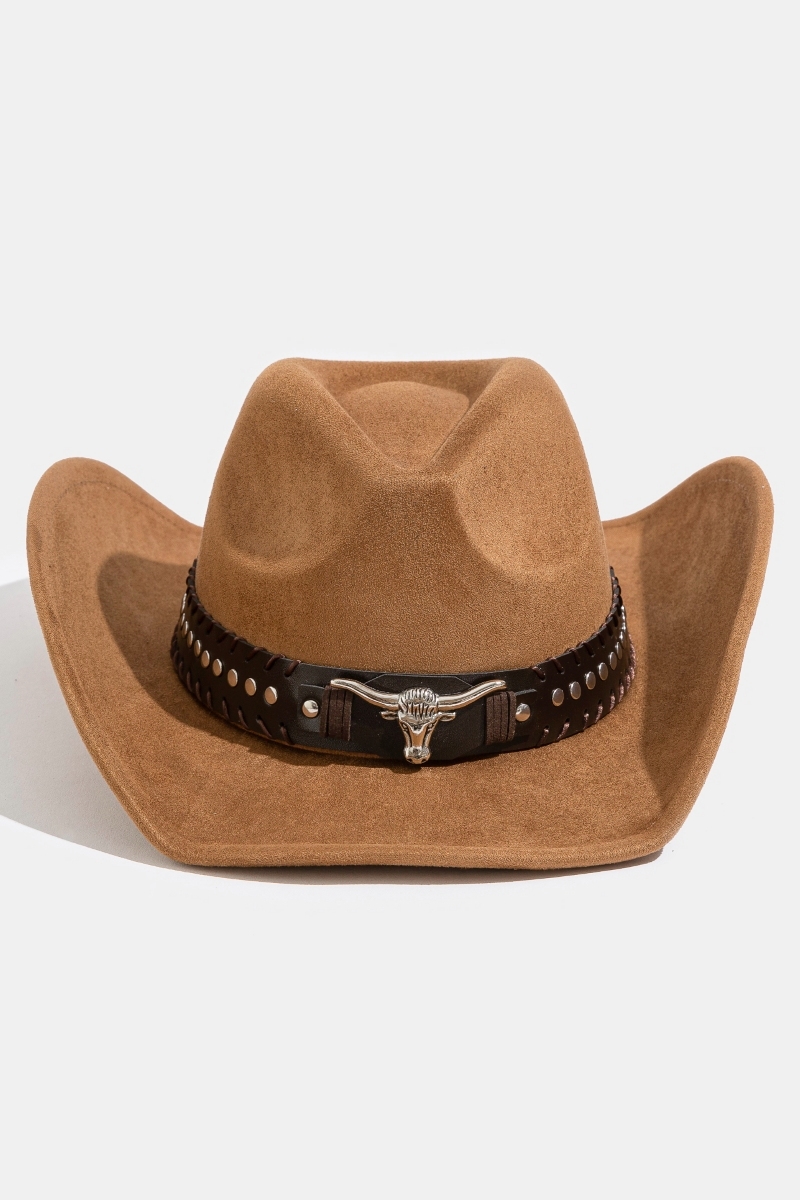 What style does this cowboy hat feature?