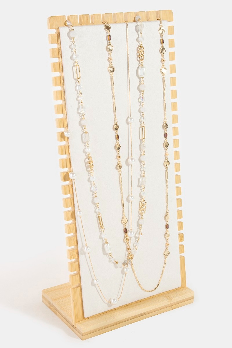 Elongated Wooden Rectangle Jewelry Display Stand Questions & Answers